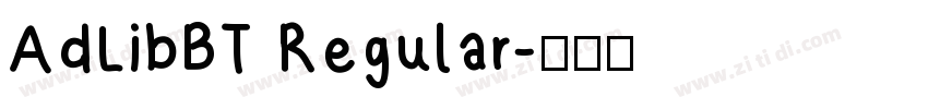 AdLibBT Regular字体转换